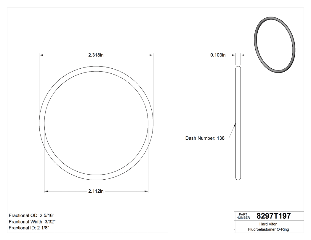 Technical drawing - 8297T197
